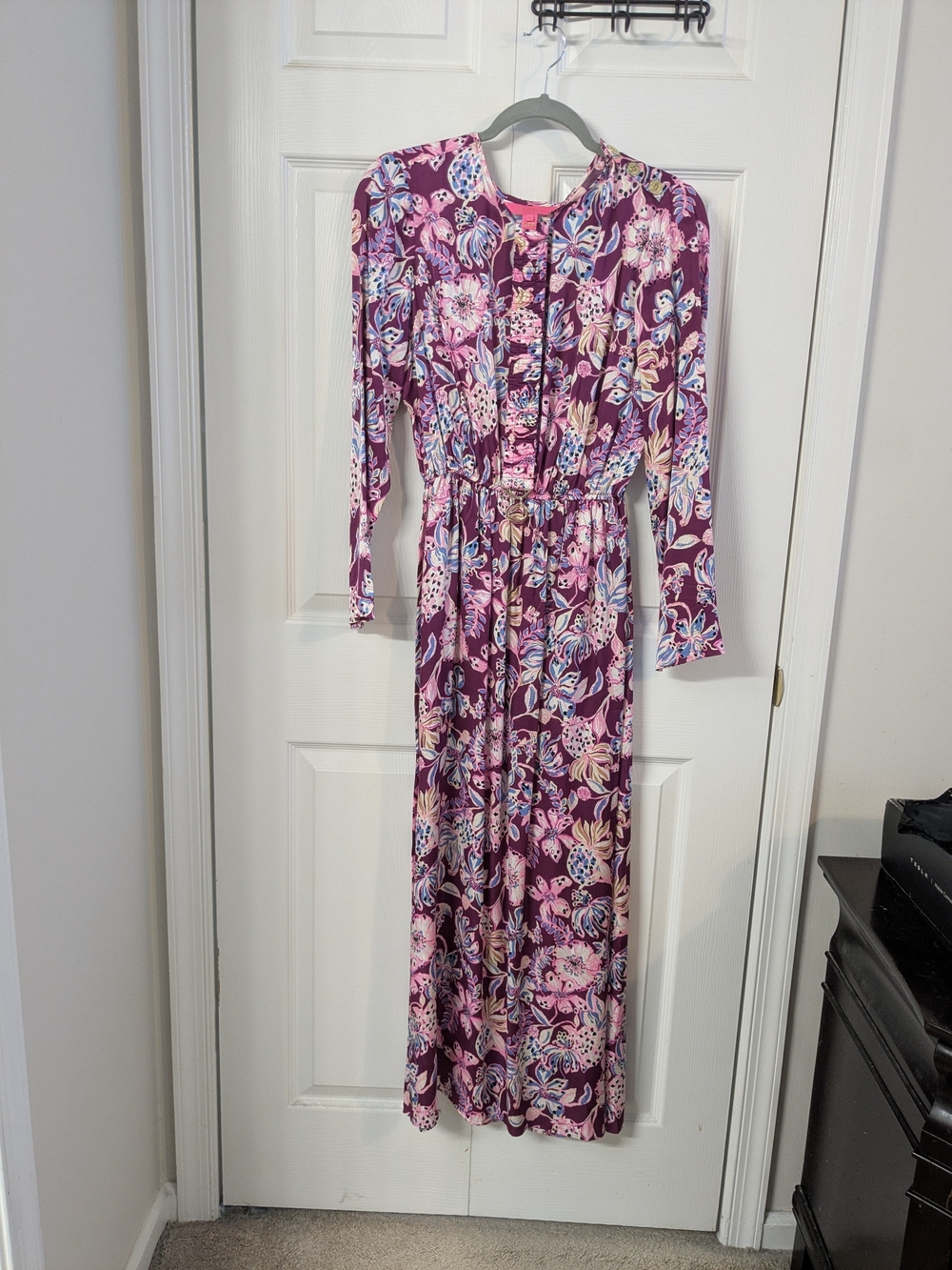 Lilly Pulitzer Leolynn Maxi Dress size 4 Amarena Cherry